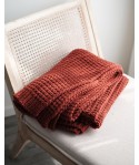 Autumn and winter knitted sofa decorative blanket Nordic ginger blanket single casual Blanket New homestay towel decoration