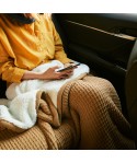 Custom made thickened waffle cotton cashmere knitted double layer warm wool blanket sofa cover blanket car nap blanket