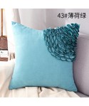 Handmade car flower three dimensional technology pillow cover Nordic sofa cushion suede pillow cover living room bedroom pillow cover