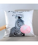 Digital printing goddess portrait black and white series flannel pillow cover sofa cushion car pillow