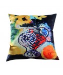 Art, art, oil painting, digital printing, flannelette, pillow case wholesale, sofa cushion, pillow case