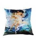 Art, art, oil painting, digital printing, flannelette, pillow case wholesale, sofa cushion, pillow case