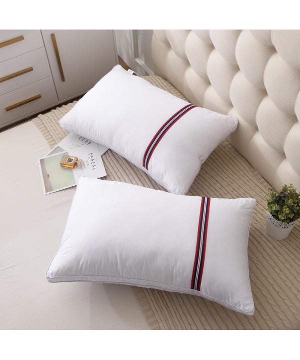 [one pair Hotel pillow core] all cotton white feather silk cotton pillow group purchase wholesale processing customized single pillow core