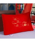 Factory Pure Cotton wedding pillow core red embroidery pillow wedding dowry festive pillow core single hair