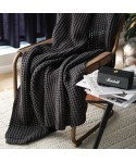 Autumn and winter knitted sofa decorative blanket Nordic ginger blanket single casual Blanket New homestay towel decoration