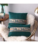 European light luxury flannel lace bedside cushion waist pillow cross border supply household products creative sofa pillow