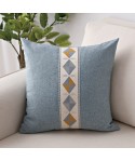 Manufacturer geometric embroidery national style linen pillow household goods sofa cloth office waist pillow