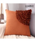 Handmade car flower three dimensional technology pillow cover Nordic sofa cushion suede pillow cover living room bedroom pillow cover