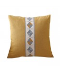 Manufacturer geometric embroidery national style linen pillow household goods sofa cloth office waist pillow