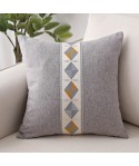 Manufacturer geometric embroidery national style linen pillow household goods sofa cloth office waist pillow