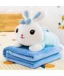 Creative cartoon animal plush doll pillow air conditioner is customized by car office lunch blanket wholesale