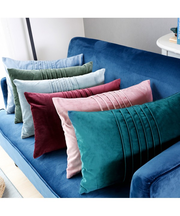 Manufacturers wholesale crepe organ pillow cover solid color Dutch velvet sofa cushion pillow cross border supply