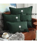 Lotus leaf Nordic luxury square pillow cover suede bedside cushion pillow cover household products Amazon source