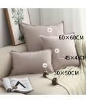 Lotus leaf Nordic luxury square pillow cover suede bedside cushion pillow cover household products Amazon source