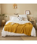 Custom made thickened waffle cotton cashmere knitted double layer warm wool blanket sofa cover blanket car nap blanket