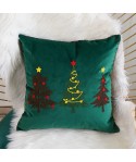 Cross border christmas pillow cushion cover Christmas pillow cover red and Black Plaid elk pilot sofa pillow