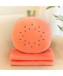 Cross border three in one warm hand pillow, cool summer quilt, fruit air conditioner, plush toy, nap, travel