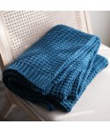 Autumn and winter knitted sofa decorative blanket Nordic ginger blanket single casual Blanket New homestay towel decoration