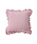 Manufacturers lotus French pillow cover small fresh pillow suede sofa bedside pillow cover wholesale