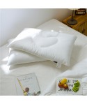 Low pillow pure cotton single pillow student cervical pillow simple dormitory pillow core home feather velvet pure cotton pillow core