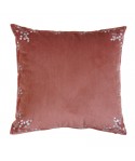 Korean sweet little fresh pillow embroidery Nordic style sofa smile broken flower cushion cover pillow cover