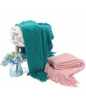 Amazon tassel blanket throwblanket sofa blanket blanket solid knitting Blanket Baby Photography blanket