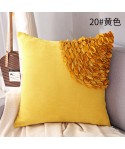 Handmade car flower three dimensional technology pillow cover Nordic sofa cushion suede pillow cover living room bedroom pillow cover