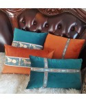 European light luxury flannel lace bedside cushion waist pillow cross border supply household products creative sofa pillow