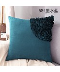 Handmade car flower three dimensional technology pillow cover Nordic sofa cushion suede pillow cover living room bedroom pillow cover