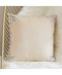 Korean sweet little fresh pillow embroidery Nordic style sofa smile broken flower cushion cover pillow cover