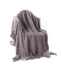 Amazon tassel blanket throwblanket sofa blanket blanket solid knitting Blanket Baby Photography blanket