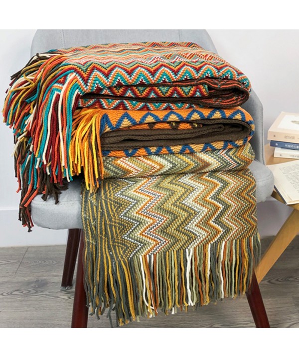 Bohemian sofa blanket blanket blanket blanket summer knitting blanket office nap blanket air conditioning blanket