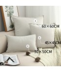 Lotus leaf Nordic luxury square pillow cover suede bedside cushion pillow cover household products Amazon source