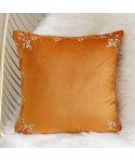 Korean sweet little fresh pillow embroidery Nordic style sofa smile broken flower cushion cover pillow cover