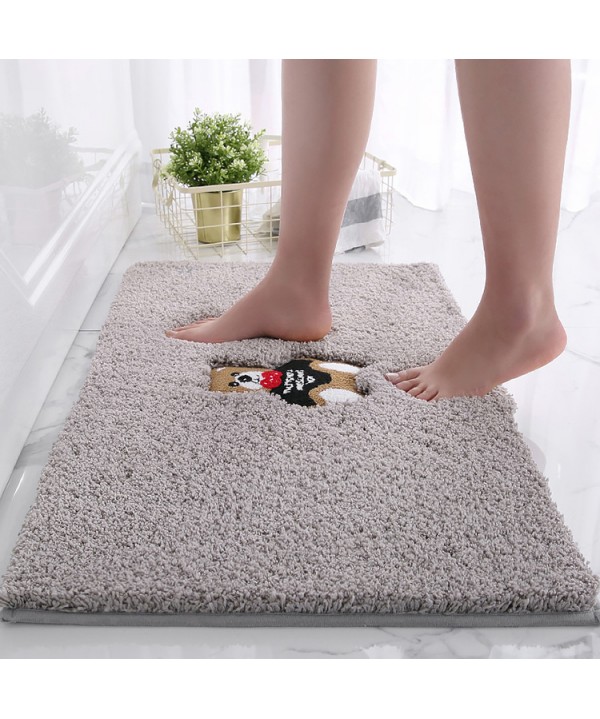 Bathroom thickened floor mat, door mat, bedroom floor mat, bathroom absorbent carpet, bathroom antiskid floor mat 