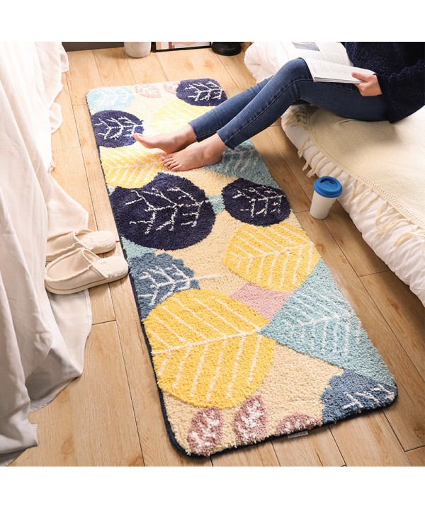 A cashmere bedroom bedside carpet cross border thickened cashmere floor mat living room sofa anti slip mat 