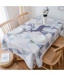 A Nordic style creative tablecloth cloth cloth art wash free tea table mat modern simple Cotton Linen Tablecloth 