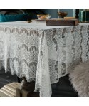 American country l lace tablecloth hollowed out decoration l cover cloth napkin tea table eyelash coffee shop Book meal tablecloth 