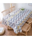 A Nordic style creative tablecloth cloth cloth art wash free tea table mat modern simple Cotton Linen Tablecloth 