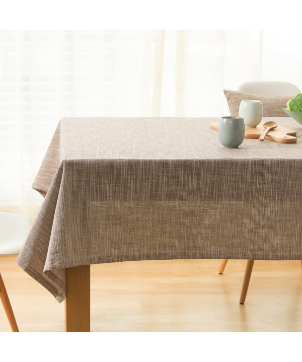 Japanese cotton linen plain tablecloth tablecloth grey coffee blue plain tablecloth table table cloth 