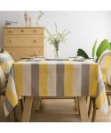 American tablecloth waterproof cloth rectangular stripe small fresh tea table round table square table cloth towel 