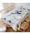 A Nordic style creative tablecloth cloth cloth art wash free tea table mat modern simple Cotton Linen Tablecloth 