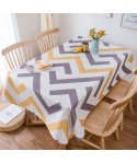 A Nordic style creative tablecloth cloth cloth art wash free tea table mat modern simple Cotton Linen Tablecloth 