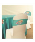 Children's birthday party tablecloth rectangular cartoon round tablecloth hotel restaurant round table cloth Mermaid tablecloth