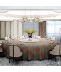 Banquet table cloth Club round table cloth hotel jacquard table skirt restaurant round table cloth table skirt turntable cloth