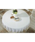 Factory direct sale diameter 210230cm big round tablecloth European style gilded PVC round table cloth water and oil proof tablecloth