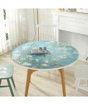 A new Chinese style soft glass printing crystal board water and oil repellent tablecloth