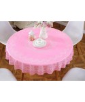 Factory direct sale diameter 210230cm big round tablecloth European style gilded PVC round table cloth water and oil proof tablecloth