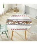 A new Chinese style soft glass printing crystal board water and oil repellent tablecloth