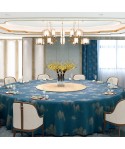 Banquet table cloth Club round table cloth hotel jacquard table skirt restaurant round table cloth table skirt turntable cloth